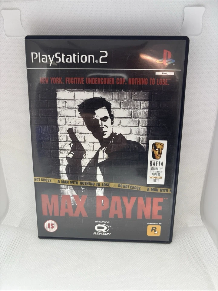 Max Payne PS2 PlayStation 2, 2001 | CIB Complete w/Manual PAL Original Packaging - Image 1 of 2