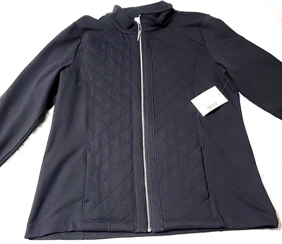 Женская стеганая куртка на молнии Laura Scott черная вязаная на молнии повседневная многослойная L - Изображение 1 из 4