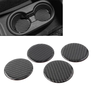 For Jeep Wrangler JK 2007-2017 4x Car Water Cup Holder Mat Cover Trim - Picture 1 of 12