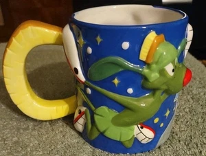 Vintage 1995 Warner Bros Marvin the Martian 3D Ceramic Mug Looney Tunes - Picture 1 of 3