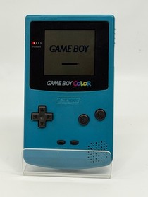 Gameboy Color Console Teal Blue Nintendo GBC Tested Works CGB-001