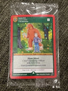 MetaZoo Bigfoot Shaw Mead Caster COO Business Card Promo Sealed - Picture 1 of 2