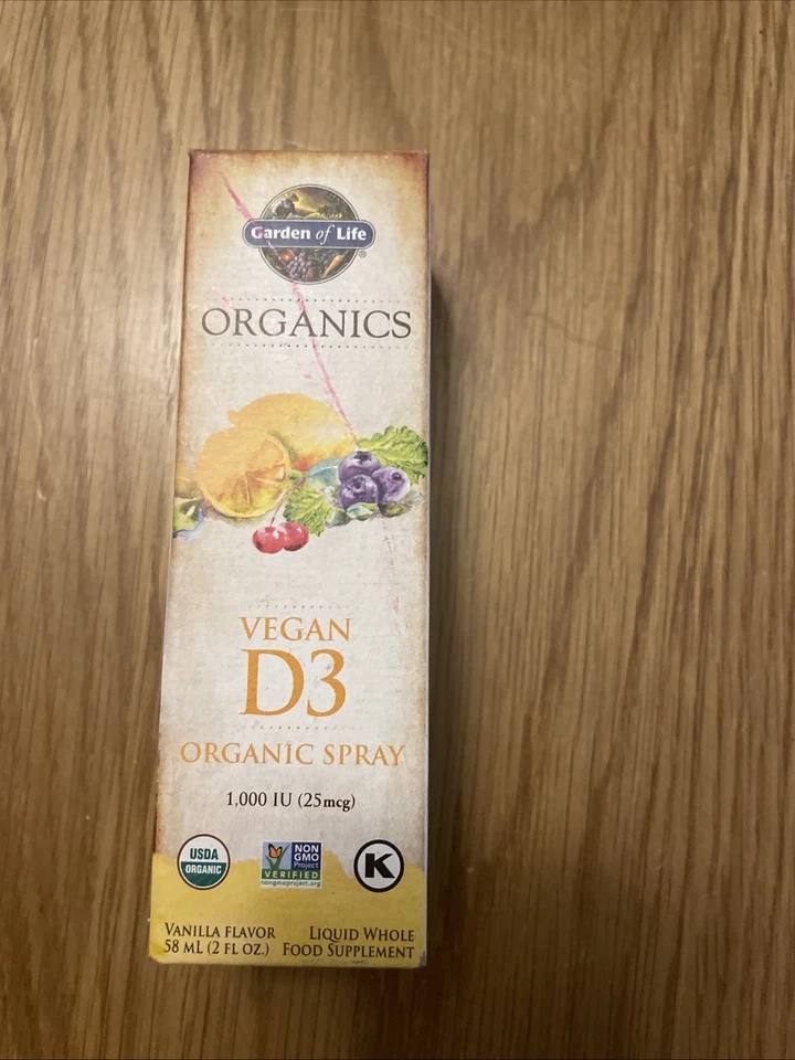 Garden of Life Vitamina D3 Orgánica Alimento Integral Vitamina D Suplemento Spray Foto 1 de 4