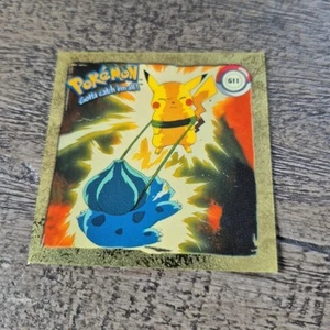 Adesivo Pokemon Artbox Vintage 1999 Bulbasaur Pikachu G11 Gold Series 1 Holo - Foto 1 di 10