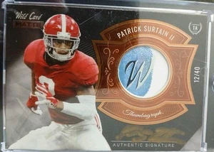 2021 Wild Card Matte Thumbagraph #MTA-14 Patrick Surtain II /40 - Picture 1 of 4