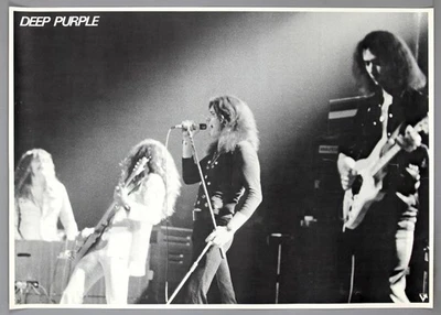 Póster promocional Warner-Pioneer 1976 original vintage raro DEEP PURPLE Foto 1 de 3