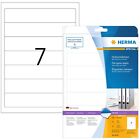 Étiquettes de fichier arche à levier auto-adhésif HERMA, 7 étiquettes par feuille A4, 70 étiquettes pour