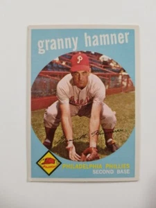 Tarjeta de béisbol Grand Hamner 1959 Topps #436 Philadelphia Phillies - Imagen 1 de 2