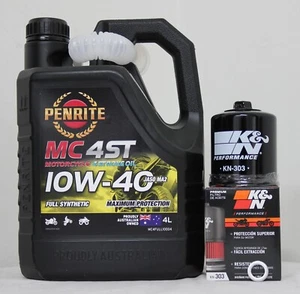 Kawasaki EN EX Z ZX ZG ZR KLE Service kit K&N Filter 303 Penrite 10W40 Full Syn - Picture 1 of 2