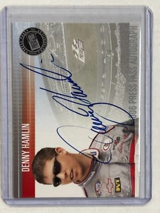 2005 PRESS PASS DENNY HAMLIN AUTO AUTOGRAPH NASCAR - Picture 1 of 2
