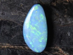 Australian Opal Doublet Smooth Multi Fire Fancy Shape Cabochon/16X8X4MM/MS - Picture 1 of 11