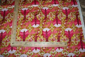 Treehouse Pink Alison Glass Andover Fabric Cotton 1Yd +1x43 W Quilting Fast Ship - Picture 1 of 3