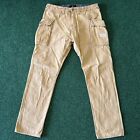 10 Deep Cargo Pants Mens 34X30 Utility Outdoors Military Fatigue Canvas Trousers