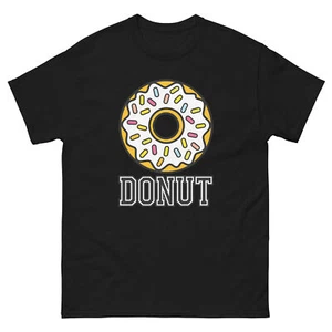 Donut Lover Food Image Cartoon Funny T-Shirt Shirt - Picture 1 of 13