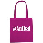 Tasche Beutel Baumwolltasche #Anibal Hashtag Einkaufstasche Schulbeutel Turnbeut