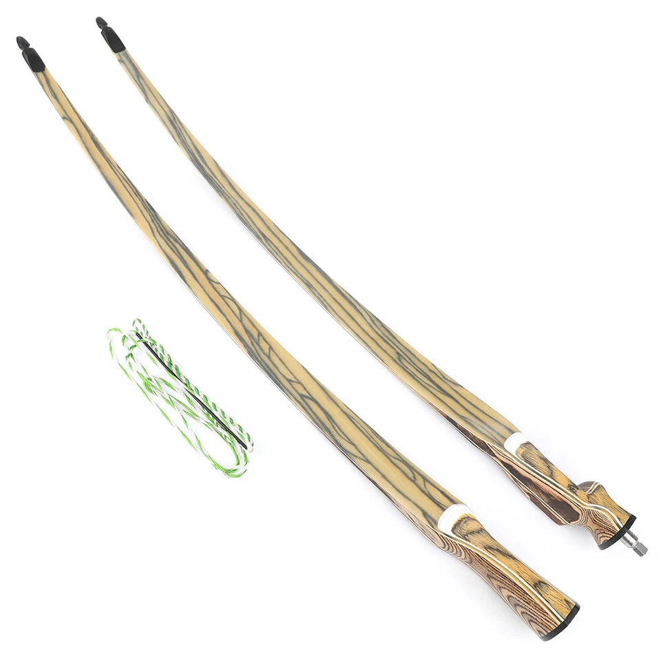 60" 62" 64" Takedown Longbow Set 20-50lbs Traditional Bow Archery Hunting Target - Image 1 of 4
