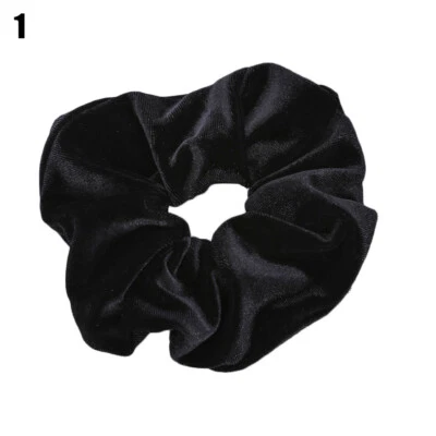 Shinny Velvet Large Thick Strong Wide Scrunchies Hair Band Elastic  Headwear - Image 1 of 4