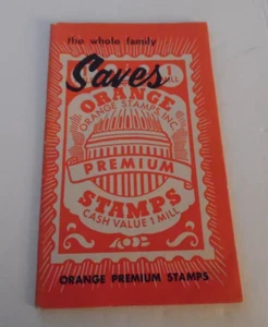 Vintage Orange Stamps Booklet (from Las Vegas, NV) - Picture 1 of 6