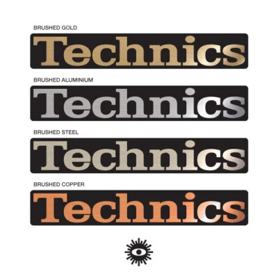 Technics Brushed Gold, Aluminium, Steel or Copper Turntable Sticker Decal SL1210 - Image 1 of 3