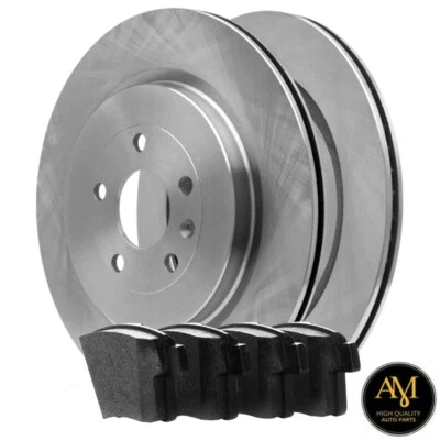 Rotores de freno traseros ventilados y pastillas de freno de cerámica para Ford Taurus, Mercury Sable Foto 1 de 4