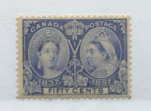 1897 QV Jubilee 50 cents mint o.g. almost NH - Picture 1 of 1