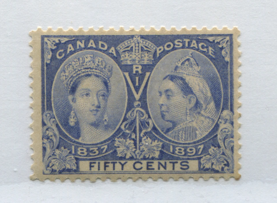 1897 QV Jubilee 50 cents mint o.g. almost NH - Image 1 of 1