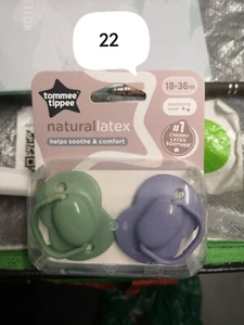 Tommee Tippee Natural Latex Soothers Pacifier Dummies (18-36) Pack Of 2 - Picture 1 of 1