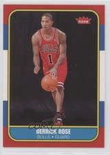 2008-09 Fleer 1986-87 Retro Rookies Glossy Derrick Rose #86R-163 Rookie RC