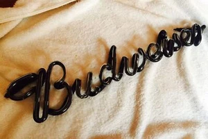 DIY NEON GLASS TUBE & PARTS Budweiser Bud Beer Club Bar Light Sign 12x3.5" K1 - Picture 1 of 10