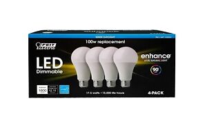 Feit Dimmable LED 5000K Daylight 4-Pack (100W Replacement) 17.5W Energy Star