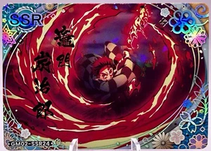 Tarjeta de anime Tanjiro Kamado GM-SSR24 Demon Slayer Kimetsu no Yaiba casi nueva - Imagen 1 de 2