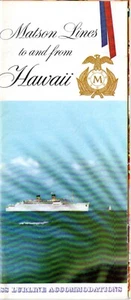 1965 Matson Line LURLINE Color Interiors & Deck Plan Brochure - ex-MONTEREY - Picture 1 of 3