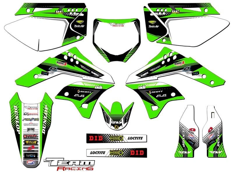 Kawasaki KXF 250 2006-2008 calcomanías gráficas pegatinas kx 250F KX250F KXF250 2007 Foto 1 de 1