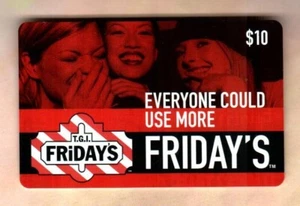 T.G.I. FRIDAY'S Everyone Could Use More Friday's ( 2004 ) Gift Card ( $0 ) - Picture 1 of 2