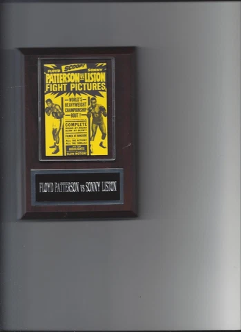 FLOYD PATTERSON vs SONNY LISTON POSTER PLAQUE BOXING CHAMPION PHOTO PLAQUE Cover