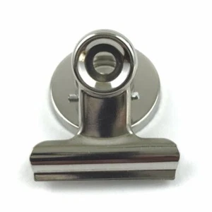 1.25 Inch Magnetic Bulldog Clip, Office/Refrigerator Magnet Clip - 10 Pack - Picture 1 of 4