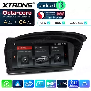 Android 13 Retrofit Car Dash GPS Stereo Navi 64G For BMW E60 E61 E64 E91 E92 E93 - Picture 1 of 19