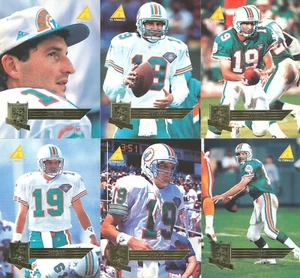 PINNACLE CLUB-COLLECTION L0T of 6 Bernie Kosar DOLPHINS Miami HURRICANES - Picture 1 of 1