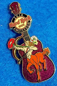 GUITARRA AMSTERDAM ZODIAC SERIES SAGITTARIUS CENTAUR HUNTER Hard Rock Café PIN - Imagen 1 de 1