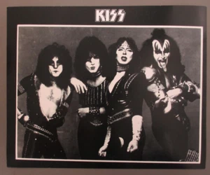 Kiss promo photo black & white glossy approximately 7 X 9 inches Vinnie Vincent! - Picture 1 of 1