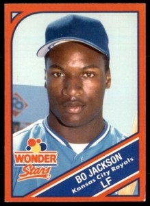 Bo Jackson Wonder Bread card #1 1990 still in wrapper. RARE! 