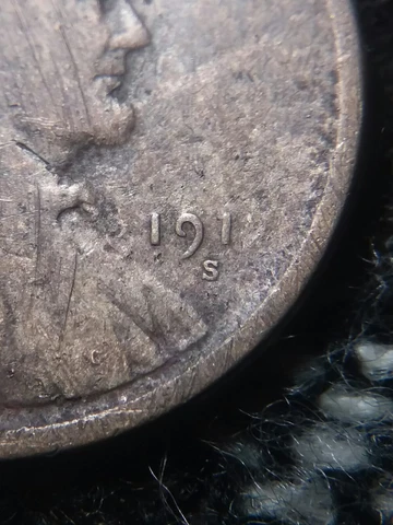lot of 2 missing digit error coins 1917 s 1949 p Lincoln wheat cent Cover