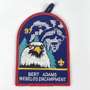 VTG 1997 Boy Scout BSA Scouting Bert Adams Webelos Encampment Embroidered Patch - Picture 1 of 4