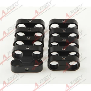 10PCS -4AN AN4 4AN Billet Fuel Hose Black Hose Separator Fittings Adapter - Picture 1 of 2