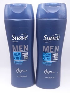 2 x Suave Men Ocean Charge 2-in-1 Refreshing Shampoo & Conditioner 12.6oz - Picture 1 of 2
