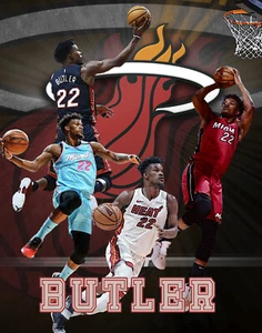 Miami Heat Lithographie Druck von Jimmy Butler 2020 11 x 14 - Bild 1 von 1