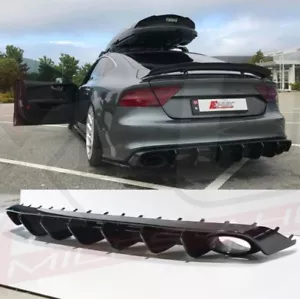Audi A7 S-Line S7 RS7 2011-2014 Heckdiffusor - Glanz Schwarz GFK Volant Kit - Bild 1 von 10