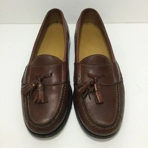 Cole Haan Mens Size 9 Tasseled Leather Loafer Brown - Picture 1 of 10