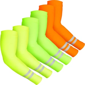 6 pares de mangas de protección solar UV reflectantes para hombres y mujeres - Picture 1 of 12