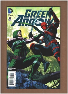 Green Arrow #51 DC Comics New 52 2016 VS. DEATHSTROKE VF+ 8.5 - Picture 1 of 4